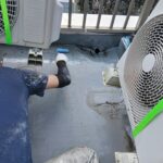 【新宿区】ウレタン防水工事の下地処理とは？養生・材料準備・プライマー塗布が大切な理由｜NKハイツマンション施工事例